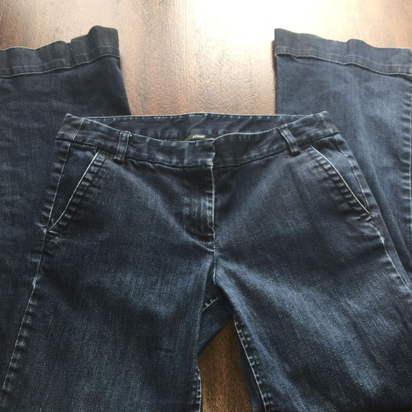 J Crew City Fit Jeans Dark Denim Size 8